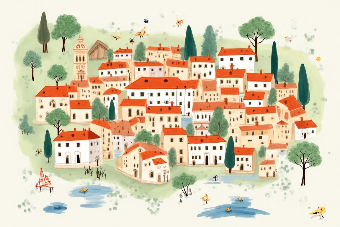 Mappa della zona museale